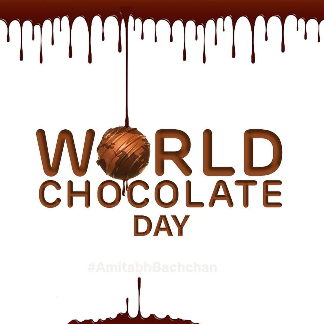 アミターブ・バッチャンさんのインスタグラム写真 - (アミターブ・バッチャンInstagram)「Tomorrow #WorldChocolateDay ..   विश्व चाकलेट दिवस आ गया, कहन की करा विमोचन , जब चाकलेट खाना छोड़ दिए, तब क्यूँ तरसावैं मन ~ ab  🤔🤔」7月7日 2時25分 - amitabhbachchan