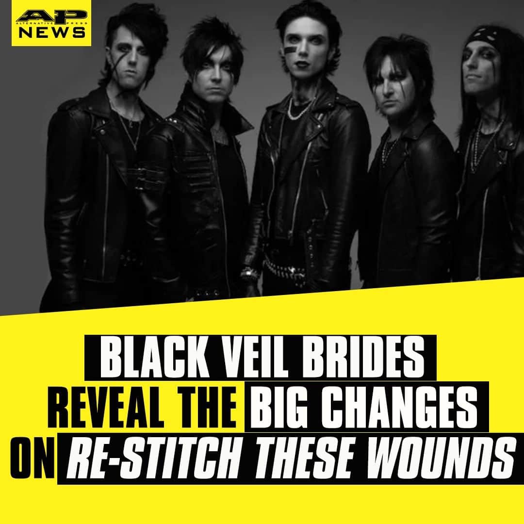 Alternative Pressさんのインスタグラム写真 - (Alternative PressInstagram)「The men of @blackveilbrides revealed some of the changes they made to a few songs from the re-recorded 'Re-Stitch These Wounds' album ⁠ LINK IN BIO⁠ .⁠ .⁠ .⁠ #blackveilbrides #bvb #bvbarmy #westitchthesewounds #restitchthesewounds #andyblack #andybiersack #jinxx #christiancoma #jakepitts #lonnyeagleton #altpress #alternativepress」7月7日 6時01分 - altpress