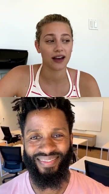 リリ・ラインハルトのインスタグラム：「Discussing the power of love, looking inward, and deeply rooted racism.」