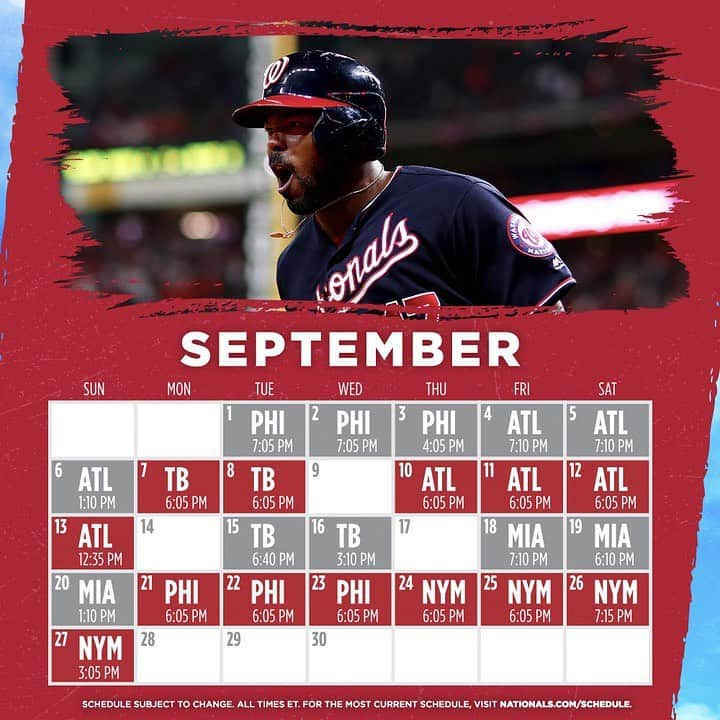 ワシントン・ナショナルズさんのインスタグラム写真 - (ワシントン・ナショナルズInstagram)「Ladies and gentlemen, your 2020 60-Game Washington Nationals Schedule.」7月7日 7時13分 - nationals