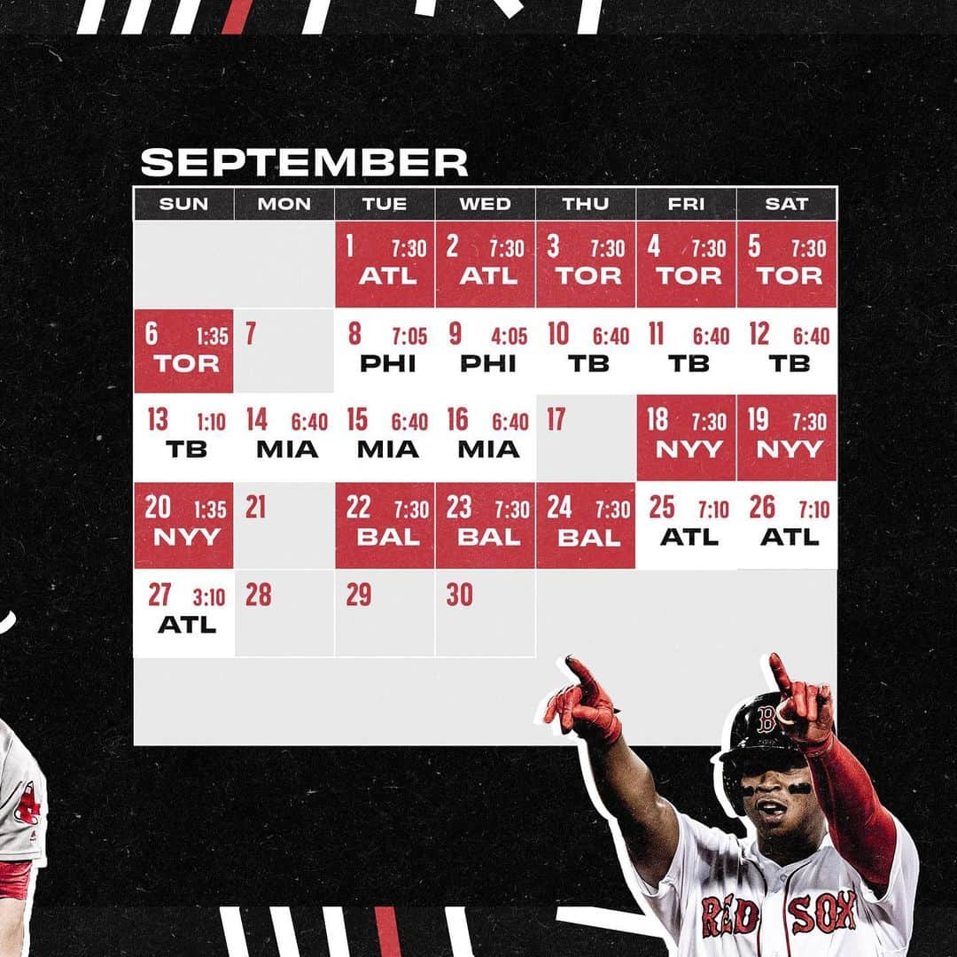 ボストン・レッドソックスさんのインスタグラム写真 - (ボストン・レッドソックスInstagram)「The 2020 #RedSox schedule is here!」7月7日 8時01分 - redsox