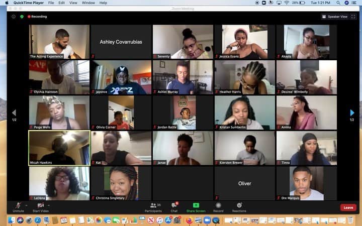 ディジョン・タルトンのインスタグラム：「#ILoVemystudents We are building an Online Community of Actors! Loving on & supporting each other! @theactingexperience - - Come grow with us during this time! I hope to see you in class tomorrow! (Link in bio)」