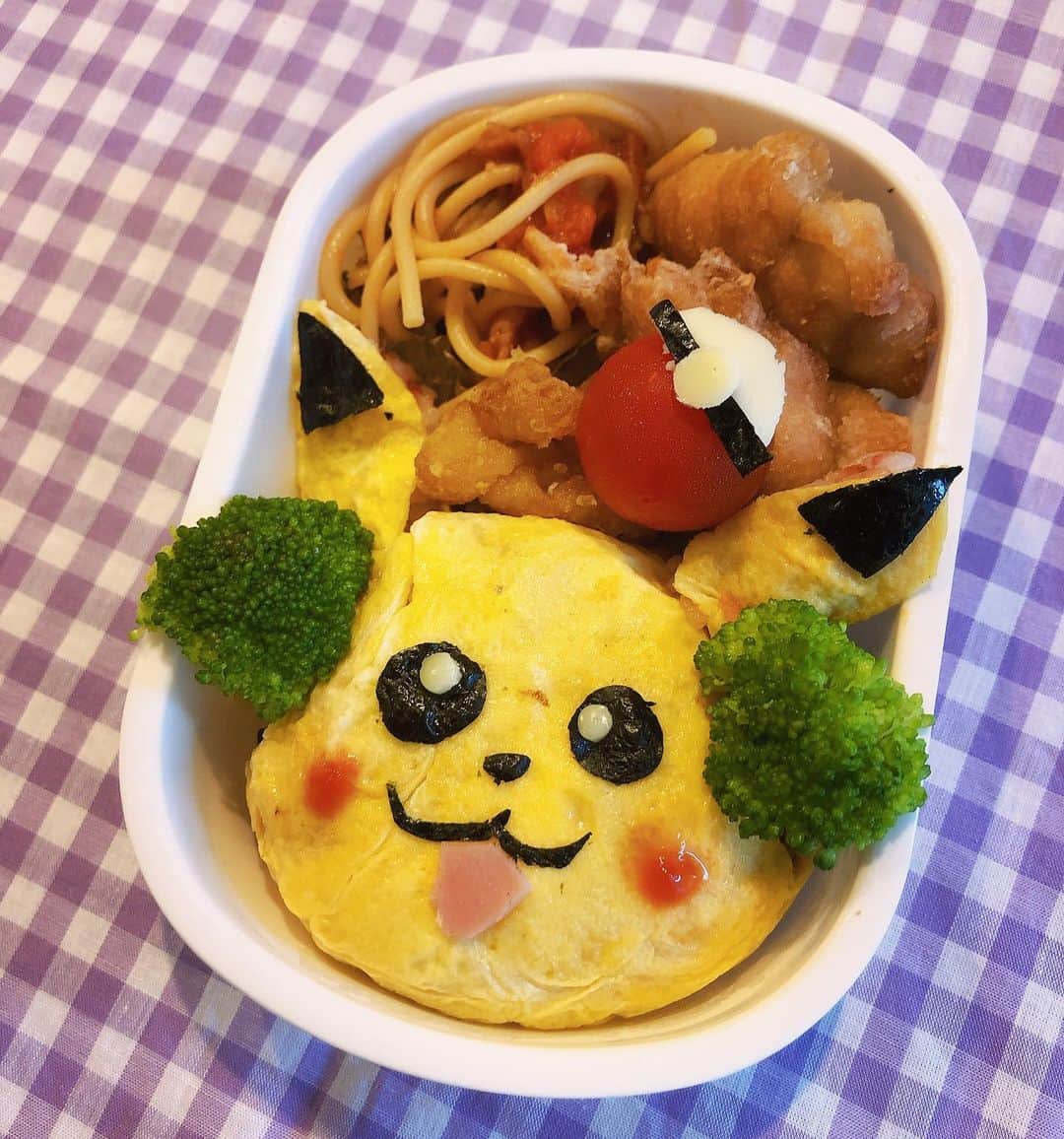 森本さやかさんのインスタグラム写真 森本さやかinstagram ピカチュウ弁当 娘のお弁当 オムライス弁当 Lunchboxkids Obentogram Pikachu 7月7日 8時45分 Sayakamorimoto1011