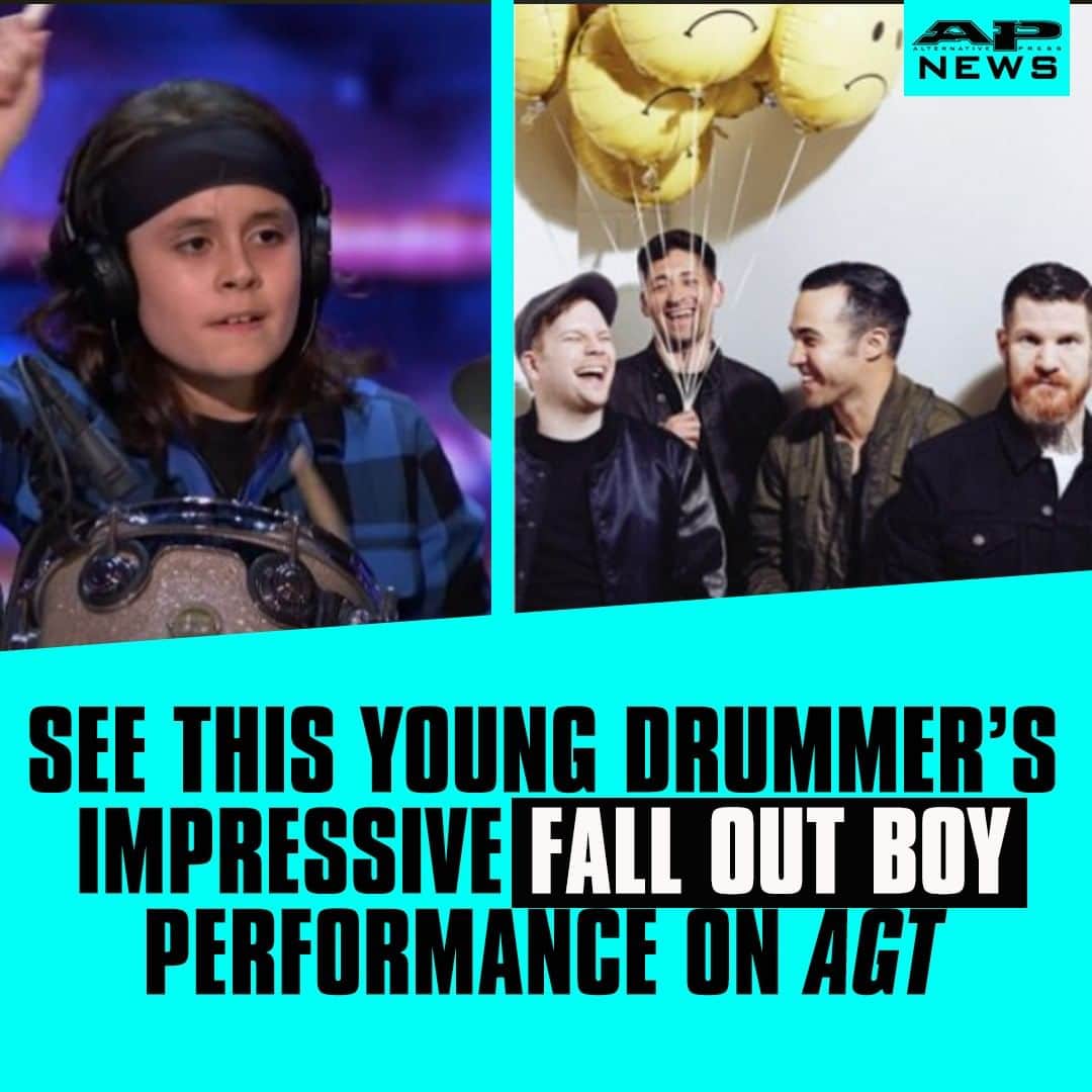 Alternative Pressさんのインスタグラム写真 - (Alternative PressInstagram)「WATCH: See this 12-year-old drummer audition for @AGT with this impressive @falloutboy cover ⁠ LINK IN BIO⁠ .⁠ .⁠ .⁠ #falloutboy #fob #americasgottalent #agt #falloutboycover #drumcover #alternativepress #altpress」7月7日 9時01分 - altpress