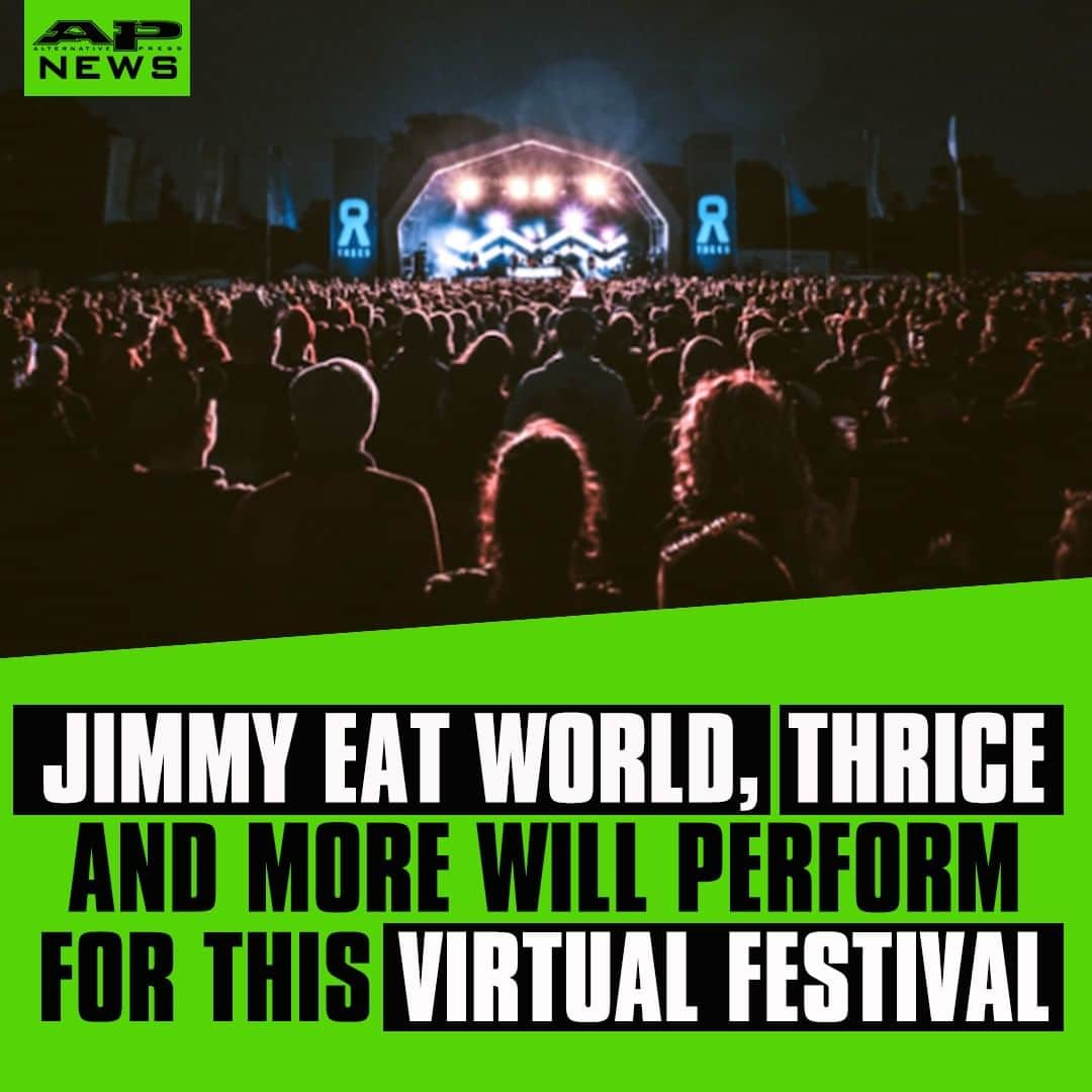 Alternative Pressさんのインスタグラム写真 - (Alternative PressInstagram)「@jimmyeatworld, @thrice, @entershikari and more will be performing for @2000trees_festival's new virtual festival 2000screens ⁠ LINK IN BIO⁠ .⁠ .⁠ .⁠ #jimmyeatworld #thrice #entershikari #2000trees #2000treesfestival #2000screens #onlinefestival #alternativepress #altpress」7月7日 10時30分 - altpress