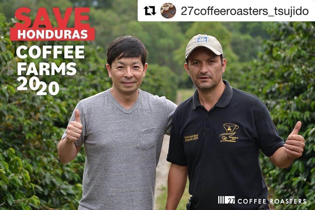 のインスタグラム：「du cafe新宿のオリジナルブレンドを提供いただいている27COFFEE ROASTERSからお知らせです。  #Repost @27coffeeroasters_tsujido with @get_repost ・・・ . 🇭🇳ホンジュラスのコーヒー生産者を支援するための輸入プロジェクト🚢 . 27 COFFEE ROASTERSでは、クラウドファンディングに挑戦することになりました。 . 今年は豊作にも関わらず、COVID19の猛威を受けて、ホンジュラス🇭🇳の生産者たちは危機に直面しています。 . これは世界的な危機である事は、理解しておりますが、自分が今なにが出来るかを3月からずっと考えていました。 . 今回のコロナ禍を受けて、『ホンジュラスのコーヒー生産者を支援するための輸入プロジェクト』を実行すべく、7月10日(金)より1ヶ月間資金を募集いたします。 . ●本プロジェクトの目的 ①COVID19の影響により、欧米を中心とした消費国の買い付け量が大幅に減ってしまった生産者から、本年度収穫のNew Crop コーヒー生豆を新たに買い付ける ②当店のホンジュラス通常買い付け量（2019年実績、約24トン）に加えて支援いただいた資金を別途送金して、その分のコーヒー豆を買い付ける ③集まった支援金の内、70%をホンジュラス生産国に送金する。 　※クラウドファンディングにかかる手数料17%、必要経費13%を差し引いた金額となります ④支援者の皆様にはコーヒー豆サービスをリターンとして還元する . 詳細はこちらのページからご参照いただけます。 ◎プロジェクト公開前　観覧限定公開URL https://camp-fire.jp/projects/298096/preview?token=383hpuvf ◎プロジェクト公開後URL（7月10日(金)よりご支援が可能になります） https://camp-fire.jp/projects/view/298096 . もしも本プロジェクトにご賛同いただけるようでしたら、情報の拡散にご協力をお願いいたします。 . ご支援いただけたらこれ以上のことはありませんが、SNS投稿にシェアしていただくだけでも大きな励みになります。 . これからも27 COFFEE ROASTERSとホンジュラスコーヒーをよろしくお願いいたします。 . #クラウドファンディング  #roadtohonduras #onecontainermission #27coffeeroasters #27コーヒーロースターズ　#honduras🇭🇳 #スペシャルティコーヒー #ホンジュラスコーヒー #newoman横浜」
