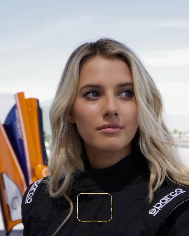 Lindsay Brewerのインスタグラム：「Great day testing the Mclaren 570S GT4🏁 Such an amazing car. Can’t wait to get back on the track soon! // edit: @christianmichelphoto」