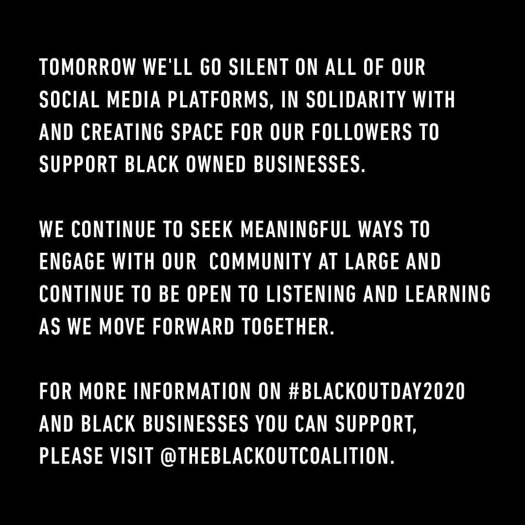 Forever 21 Menさんのインスタグラム写真 - (Forever 21 MenInstagram)「Tomorrow we’ll go silent on all of our social media platforms, in solidarity with and creating space for our followers to support black owned businesses.  We continue to seek meaningful ways to engage with our community at large and continue to be open to listening and learning as we move forward together.  For more information on #blackoutday2020 and black business you can support please visit @theblackoutcoalition.  Tag black owned businesses below 🖤」7月7日 11時16分 - forever21men
