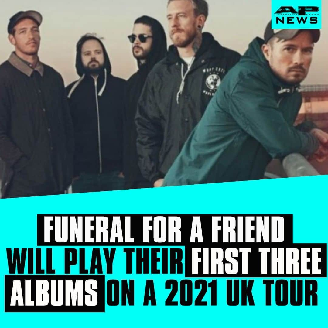 Alternative Pressさんのインスタグラム写真 - (Alternative PressInstagram)「@funeralforafriend fans will get to hear material from the band’s first three albums on their 2021 UK tour ⁠ LINK IN BIO⁠ .⁠ .⁠ .⁠ #funeralforafriend #FFAF #uktour2021 #funeralforafriendtour2021 #alternativepress #altpress」7月7日 12時00分 - altpress