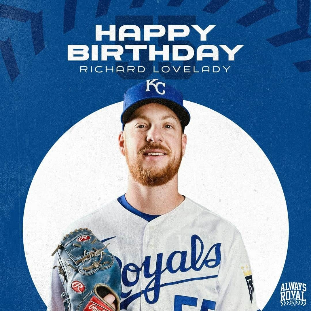 カンザスシティ・ロイヤルズさんのインスタグラム写真 - (カンザスシティ・ロイヤルズInstagram)「Happy Birthday to #Royals pitcher, Richard Lovelady! 🎉」7月7日 22時01分 - kcroyals