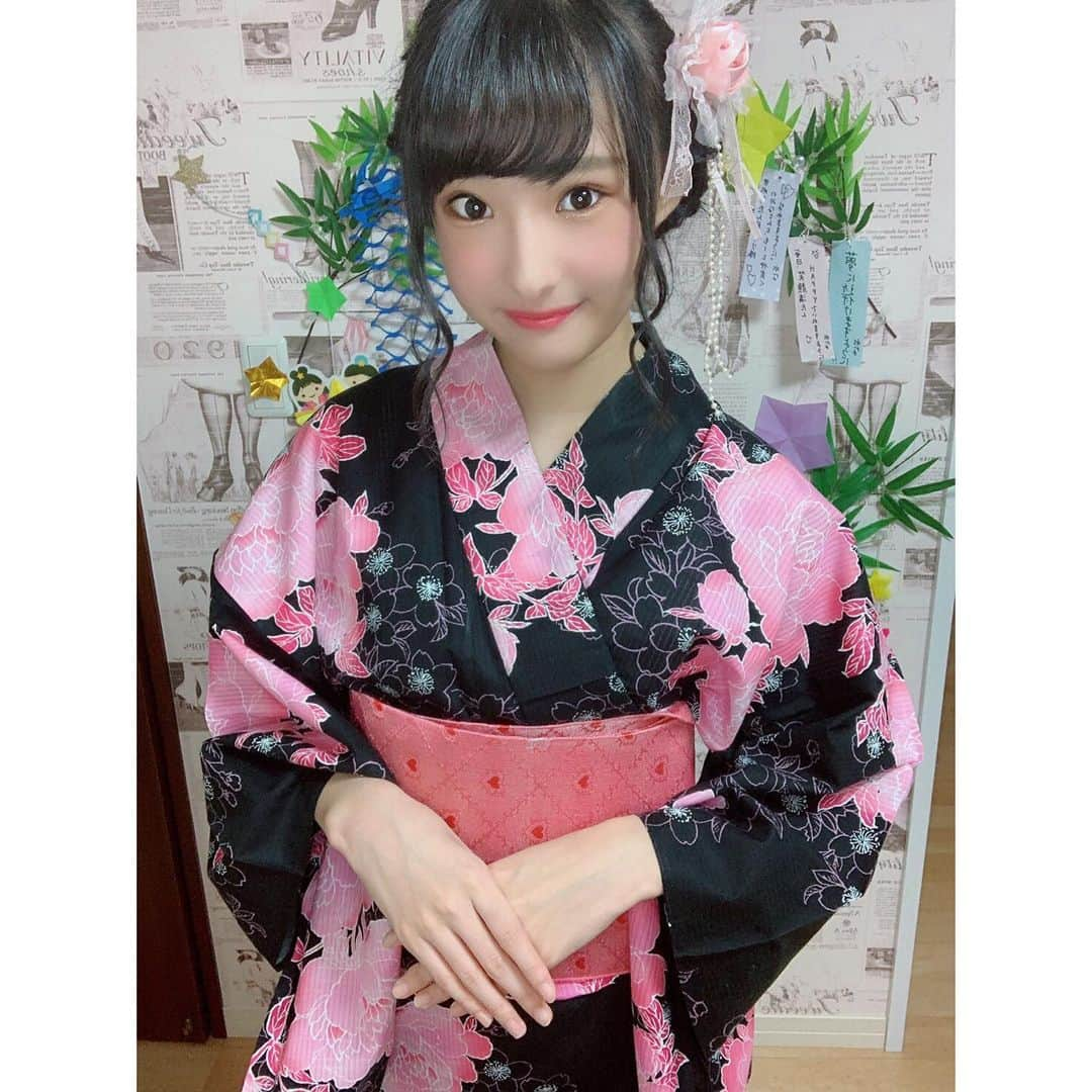 岡本怜奈さんのインスタグラム写真 - (岡本怜奈Instagram)「♡﻿ #七夕の日 🎋⭐️﻿ ﻿ #オンラインお話し会﻿ ありがとうございました🙏💗﻿ ﻿ 今日は#7月7日 七夕の日なので、﻿ 浴衣を着たよ👘💕﻿ ﻿ 「毎日笑顔満たんで幸せに過ごせますように😌💖」﻿ ♡﻿ ♡﻿ #岡本怜奈 #れなたん #nmb48 #七夕 #🎋#七夕飾り﻿ #浴衣 #浴衣コーデ #浴衣ヘアアレンジ #願い事 ﻿ #願い事叶いますように #happy #Instagood」7月7日 22時11分 - renatan1222