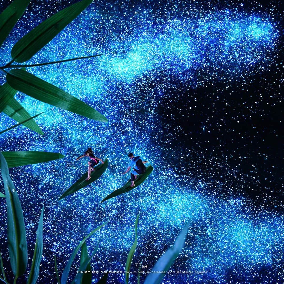 田中達也さんのインスタグラム写真 - (田中達也Instagram)「⠀ “Star Surfing” ⠀ ささサーフィン ⠀ #七夕 #天の川 #笹 #サーフィン #Tanabata #MilkyWay #Surfing ⠀ ───────────────── 《EXHIBITION info》 ⠀ 【MINIATURE LIFE展 in 函館】 MINIATURE LIFE EXHIBITION in Hakodate until: Aug 16, 2020 #MiniatureLife展 #ミニチュアライフ展 ⠀ ℹ️Please look at the Instagram story’s highlight for more information. ⠀」7月7日 15時57分 - tanaka_tatsuya