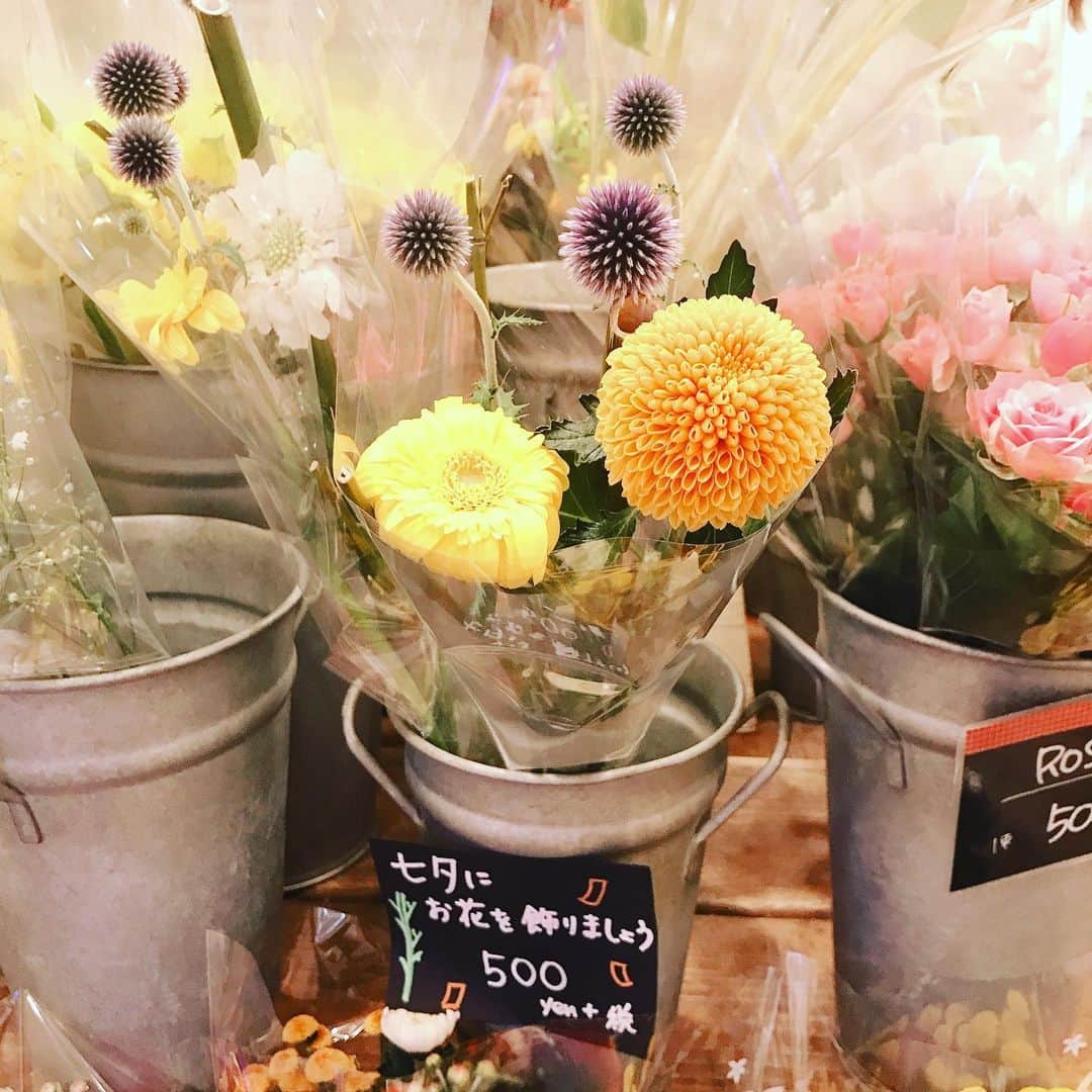 加瀬部駿介（フレンチぶる）さんのインスタグラム写真 - (加瀬部駿介（フレンチぶる）Instagram)「お花屋さんでバイトしてると 自分が作った花束が売れるととっても嬉しい🌈🌈 心の中でこれ僕が作ったんですよーって笑顔で踊ってます🌸 今日は七夕　 笹とルリタマアザミとガーベラとピンポン菊で天の川のほとりで仲良く過ごす彦星と織姫をイメージしてみました🌝  余談ですが13日の月曜日19時から中野でライブあります！ よかったら是非‼️  #フレンチぶる  #お花屋さん #横浜の花屋 #七夕 #お料理教室通いたい」7月7日 16時44分 - bull_kasebe