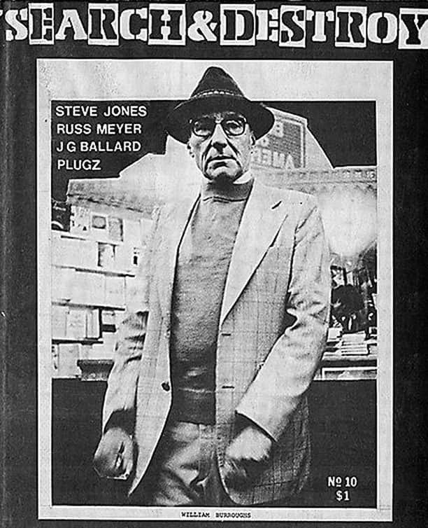 アンダーグラウンドのインスタグラム：「From our UNDERGROUND Library this copy of SEARCH and DESTROY issue 10 includes an interview with William Burroughs. First appearing in 1977 and taking its title from the Stooges song of the same name, Search and Destroy ran until 1979 and was the creation of V Vale. With a old school kickstarter financial contribution from Allen Ginsberg the zine was an intellectual probe into the connection between punk and dadism and surrealism. With only 11 issues the zine still managed to pack in interviews with Patti Smith, Lou Reed, Iggy Pop, The Clash and Talking Heads.⁠ ⁠」