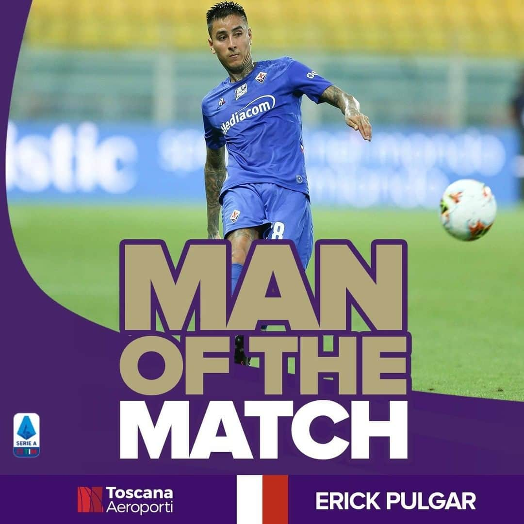 ACFフィオレンティーナさんのインスタグラム写真 - (ACFフィオレンティーナInstagram)「🗳 MAN OF THE MATCH  Il Man of the Match scelto da voi per #ParmaFiorentina è... 🥁🥁 Erick Pulgar!   Your #ParmaFiorentina Man of the Match is... 🥁🥁 Erick Pulgar! 👏 🇨🇱  #ForzaViola 💜 #Fiorentina   Powered by @toscanaaeroporti」7月7日 19時00分 - acffiorentina