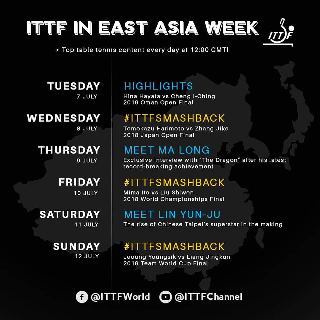 ITTF Worldさんのインスタグラム写真 - (ITTF WorldInstagram)「SO MUCH to choose from East Asia, but here's what's on the menu this week 🥁🏓🤩  #TableTennis #PingPong #Tischtennis #Bordtennis #tenisdemesa #tennisdetable #乒乓球 #桌球 #卓球 #탁구  #настольныйтеннис」7月7日 19時21分 - wtt