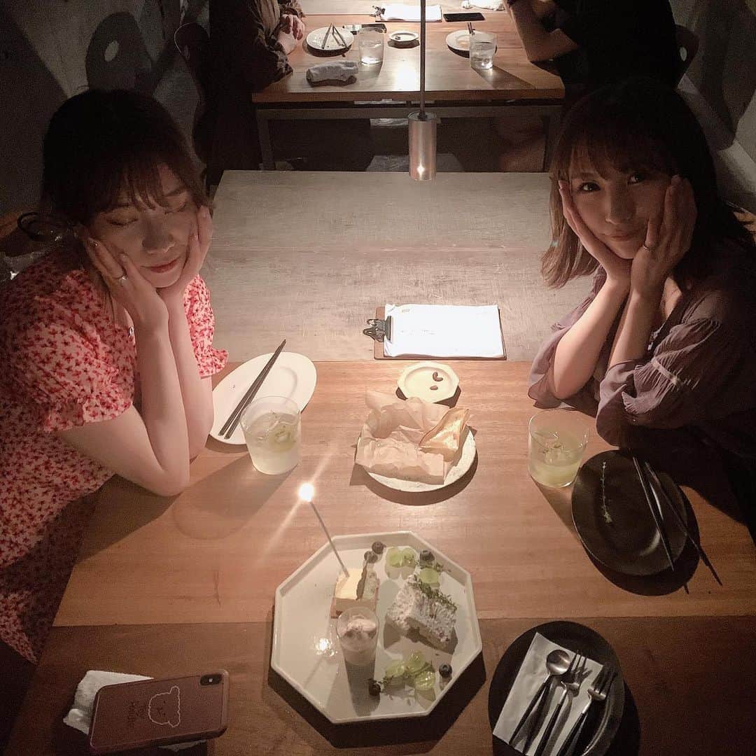 安藤笑さんのインスタグラム写真 - (安藤笑Instagram)「. . 隠れ家レストランみつけた♡ ふーふー可愛い🥺🥺 ののの2525おめでとう🍥愛 . . #渋谷カフェ #sta」7月7日 19時56分 - emichii87