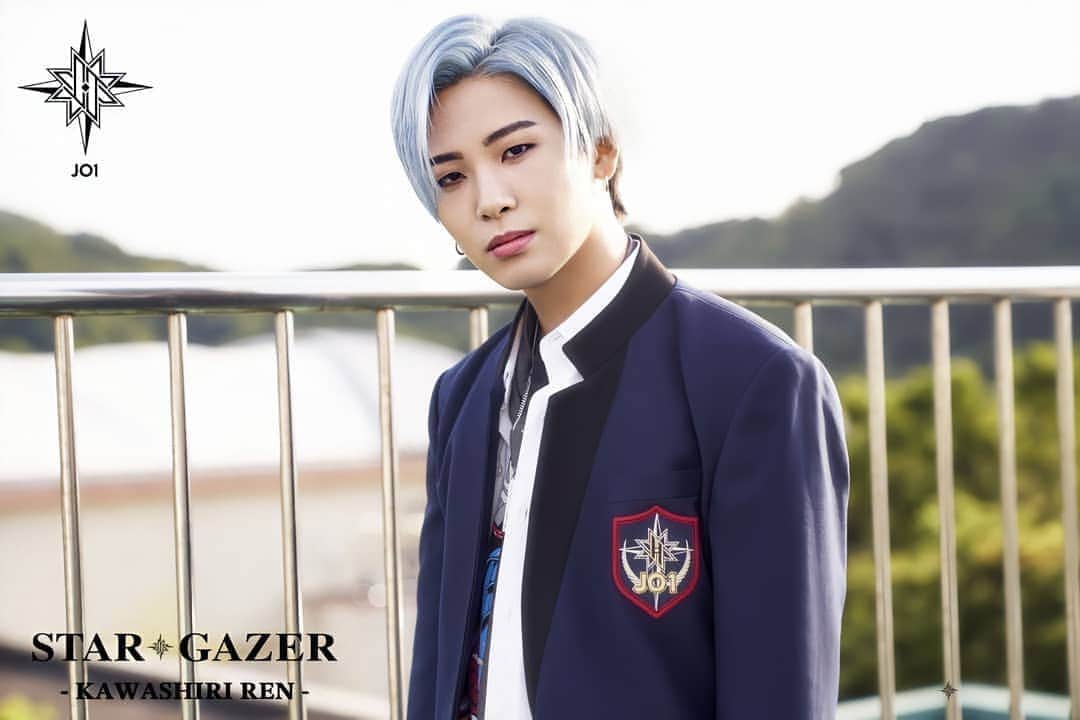 川尻蓮のインスタグラム：「JO1 2ND SINGLE 『STARGAZER』   ￼  2020.08.26 Release #JO1 #ジェイオーワン #STARGAZER #スターゲイザー」