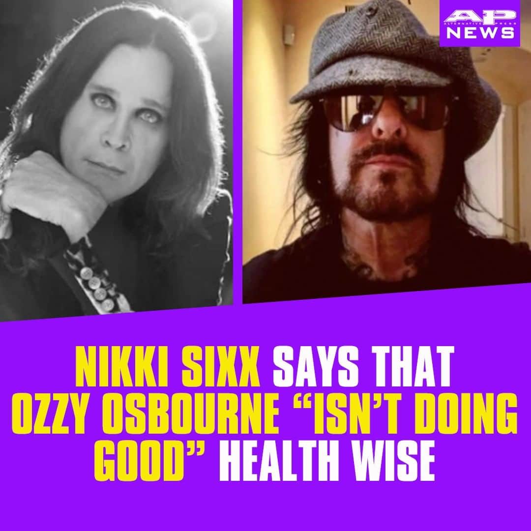 Alternative Pressさんのインスタグラム写真 - (Alternative PressInstagram)「According to @motleycrue’s @nikkisixxpixx, @ozzyosbourne “isn’t doing good” health wise⁠ LINK IN BIO⁠ .⁠ .⁠ .⁠ #motleycrue #mötleycrüe #nikkisixx #ozzyosbourne #ozzy #alternativepress #altpress」7月8日 7時30分 - altpress