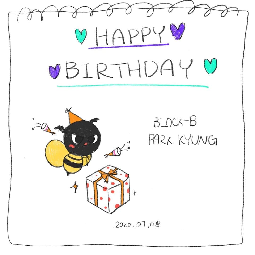Block Bのインスタグラム：「[🎂] HAPPY BIRTHDAY PARKKYUNG🥳﻿ ﻿ パクキョン兄ちゃんお誕生日おめでとうだBee～🎁🎉﻿ ﻿ #블락비 #BLOCKB﻿ #박경 #PARKKYUNG﻿ #パクキョン﻿ #HappyParkkyungDay」