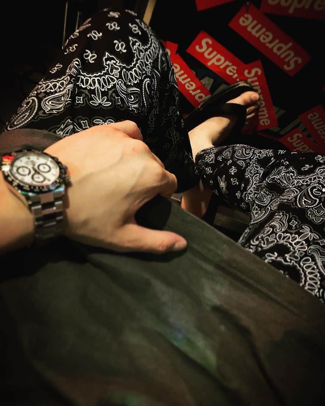 のインスタグラム：「@ry0imai  ペイズリー柄のパンツありがとです😁 #blutenblatt #ブリューテンブラット」