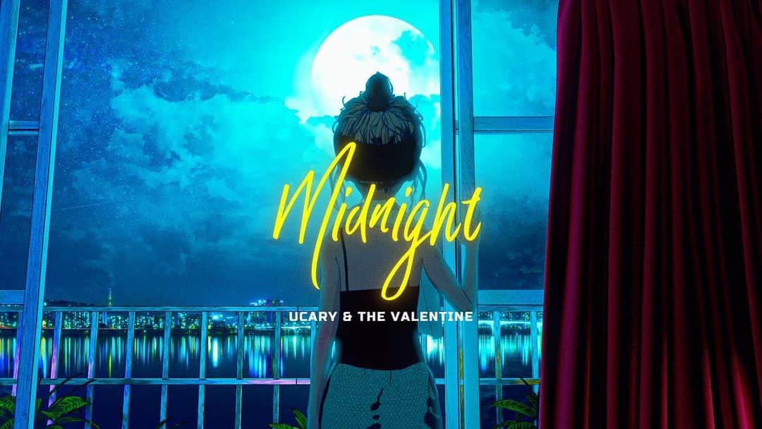UCARY & THE VALENTINEのインスタグラム：「T4_ Midnight  Music: UCARY & THE VALENTINE Director: mesoism Digital Artists: Yuhei Kanbe (PERIMETRON) Atsushi Saito (ThisMan) Yu Ishino (ThisMan)」