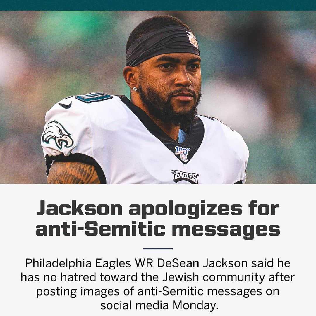 espnさんのインスタグラム写真 - (espnInstagram)「The Eagles called Jackson’s comments “absolutely appalling.” Link in bio for more. (via @0ne0fone)」7月8日 2時31分 - espn