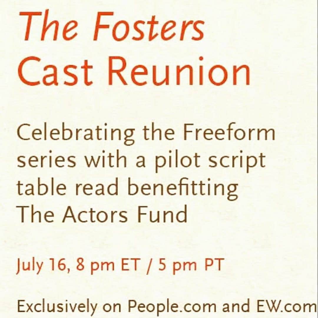 ヘイデン・バイアリーさんのインスタグラム写真 - (ヘイデン・バイアリーInstagram)「So excited to see the beautiful @thefosterstv family coming together to support @theactorsfund during this crazy time!  Check it out at People.com or EW.com 7/16 at 8pm EST! 😁」7月8日 3時16分 - byerly11