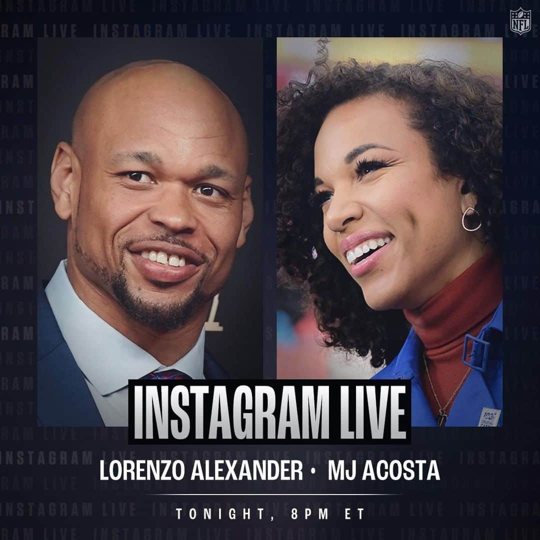 NFLさんのインスタグラム写真 - (NFLInstagram)「Join @lorenzo_john and @mjacostatv for an important conversation on race and how we can make positive change.⁣ ⁣ Watch the IG LIVE series TONIGHT at 8PM ET.」7月8日 3時30分 - nfl