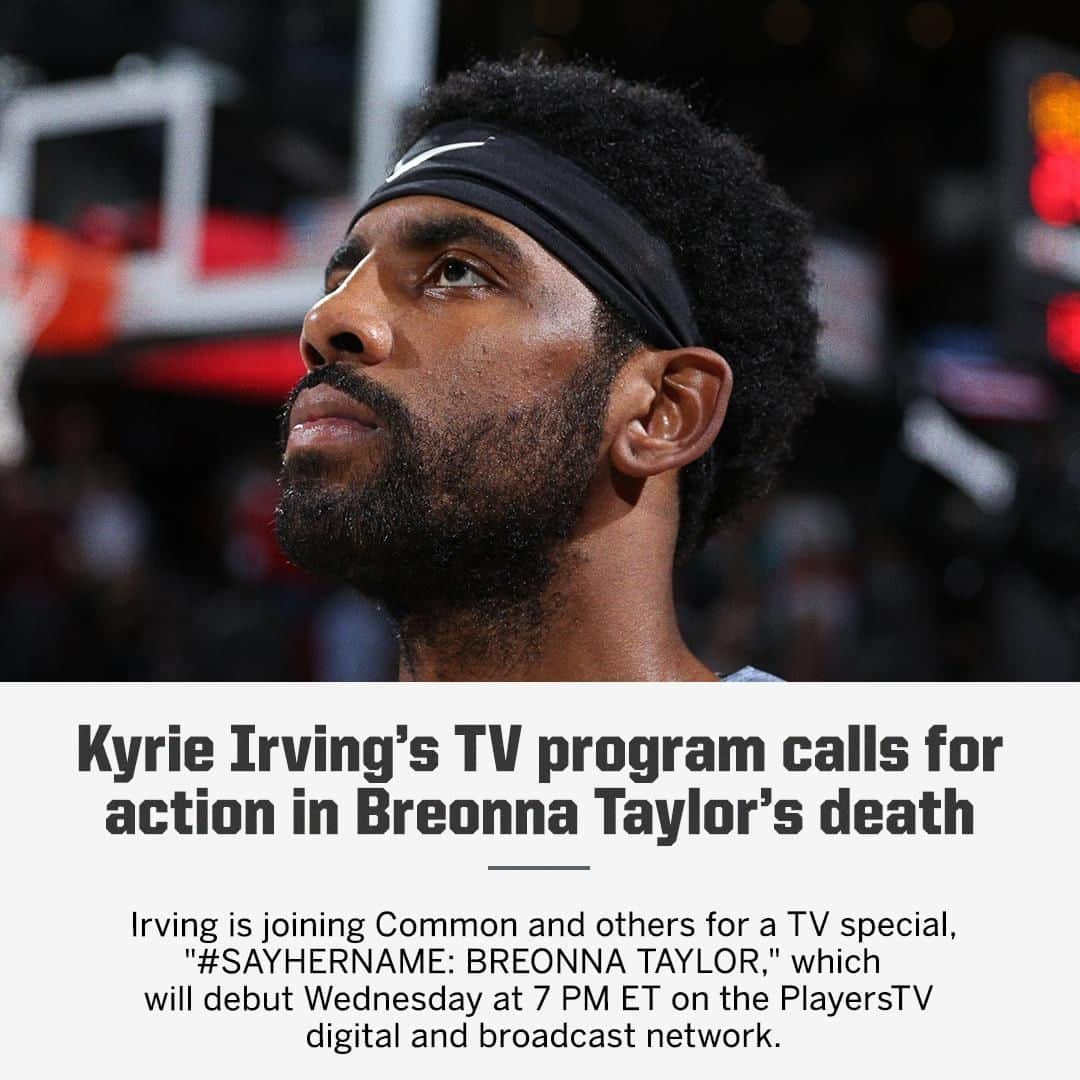 espnさんのインスタグラム写真 - (espnInstagram)「The broadcast will include specific calls for action, such as calls to the offices of city and state officials, voter registrations and social media posts bringing attention to Breonna Taylor's case.」7月8日 3時48分 - espn