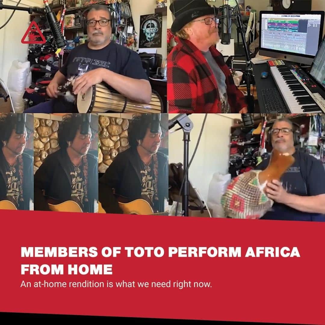 クリス・ハードウィックさんのインスタグラム写真 - (クリス・ハードウィックInstagram)「Toto performs "Africa" from home, blessing us all.⁠ link in bio」7月8日 4時01分 - nerdist
