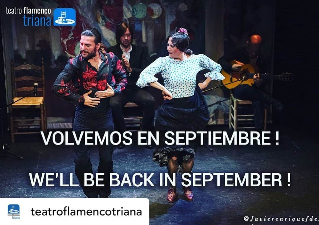 DeFlamenco.comさんのインスタグラム写真 - (DeFlamenco.comInstagram)「Posted @withregram • @teatroflamencotriana Nos complace anunciaros que el #TeatroFlamencoTriana abre sus puertas de nuevo en semtiembre! Entradas ya a la venta en nuestra web www.teatroflamencotriana.com #cultura #arte #sevilla #baile #spain #flamenco #triana #cante #livemusic #guitarra #tablao #findefiesta #flamencodance #flamencoshow #flamencostyle #flamencoguitar #flamencodress #turismo #viajes #entretenimiento」7月8日 5時14分 - deflamenco