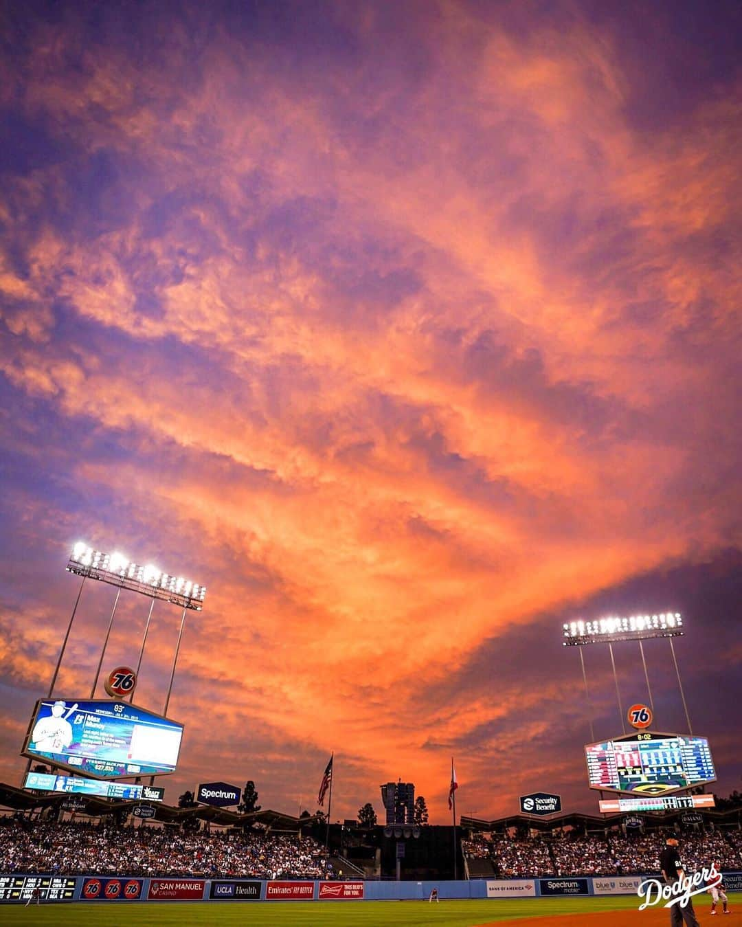 Los Angeles Dodgersさんのインスタグラム写真 - (Los Angeles DodgersInstagram)「Best views in town.」7月8日 11時53分 - dodgers