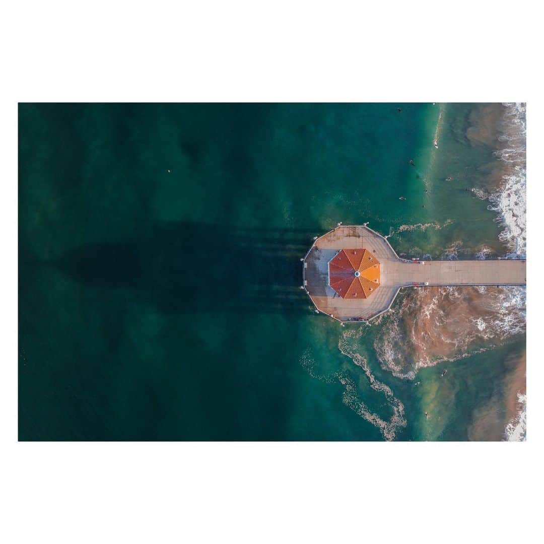 Pete Halvorsenのインスタグラム：「In the constant search for new Pierspectives...I found this one today. I call it the "Taj MaHattan Beach" .  Happy 💯 Years of Pier Pressure!」