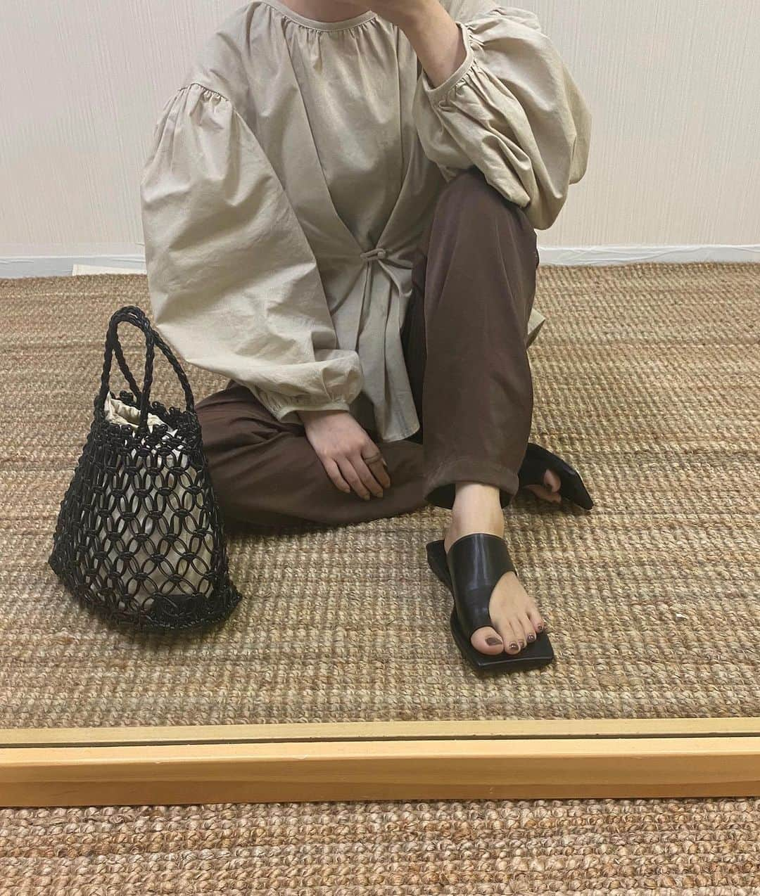 kannnaさんのインスタグラム写真 - (kannnaInstagram)「昨日のコーデ🧺 小物にブラックday♡♡」7月8日 12時39分 - lg1125k