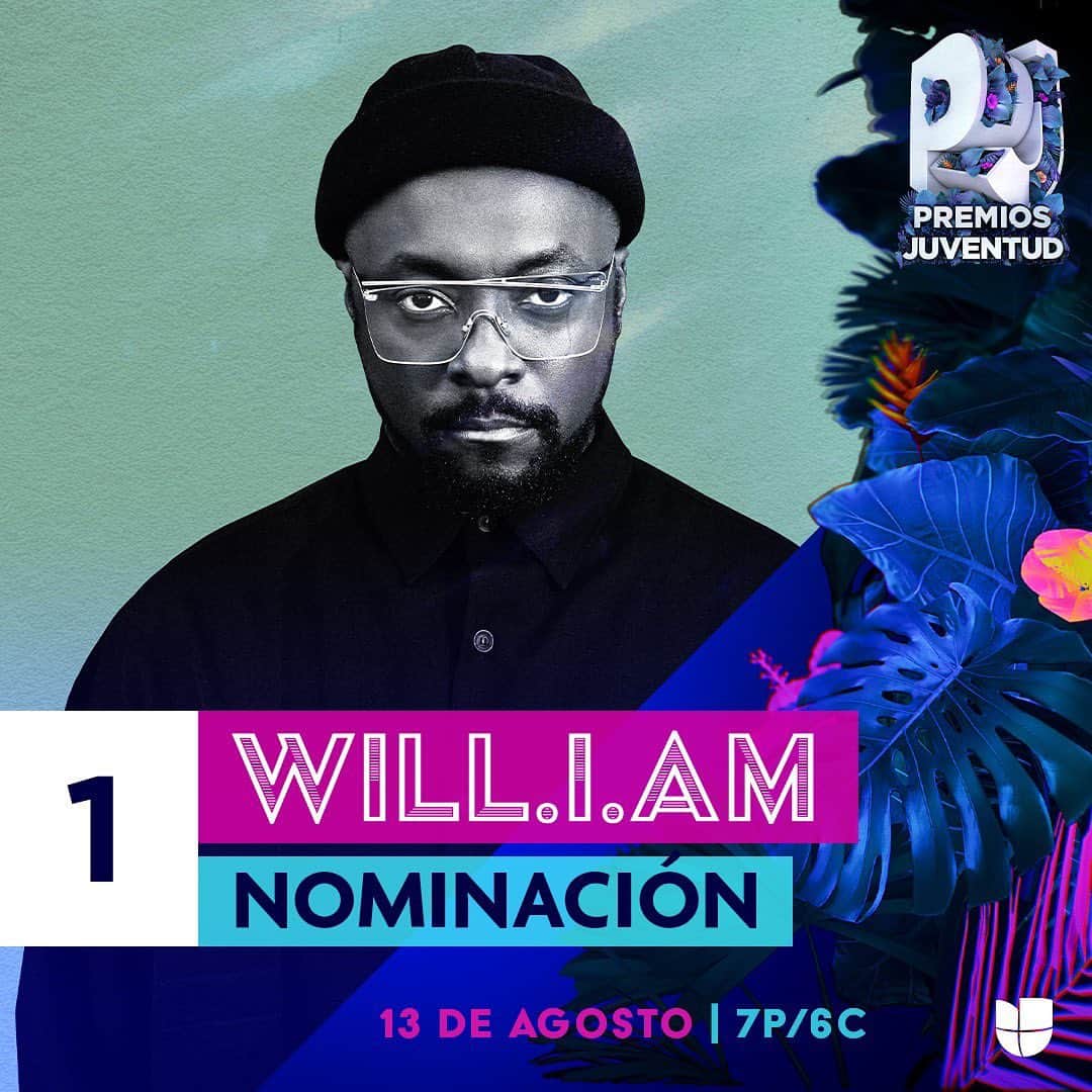 ウィル・アイ・アムのインスタグラム：「Thankful and grateful to be acknowledged... Gracias @premiosjuventud」