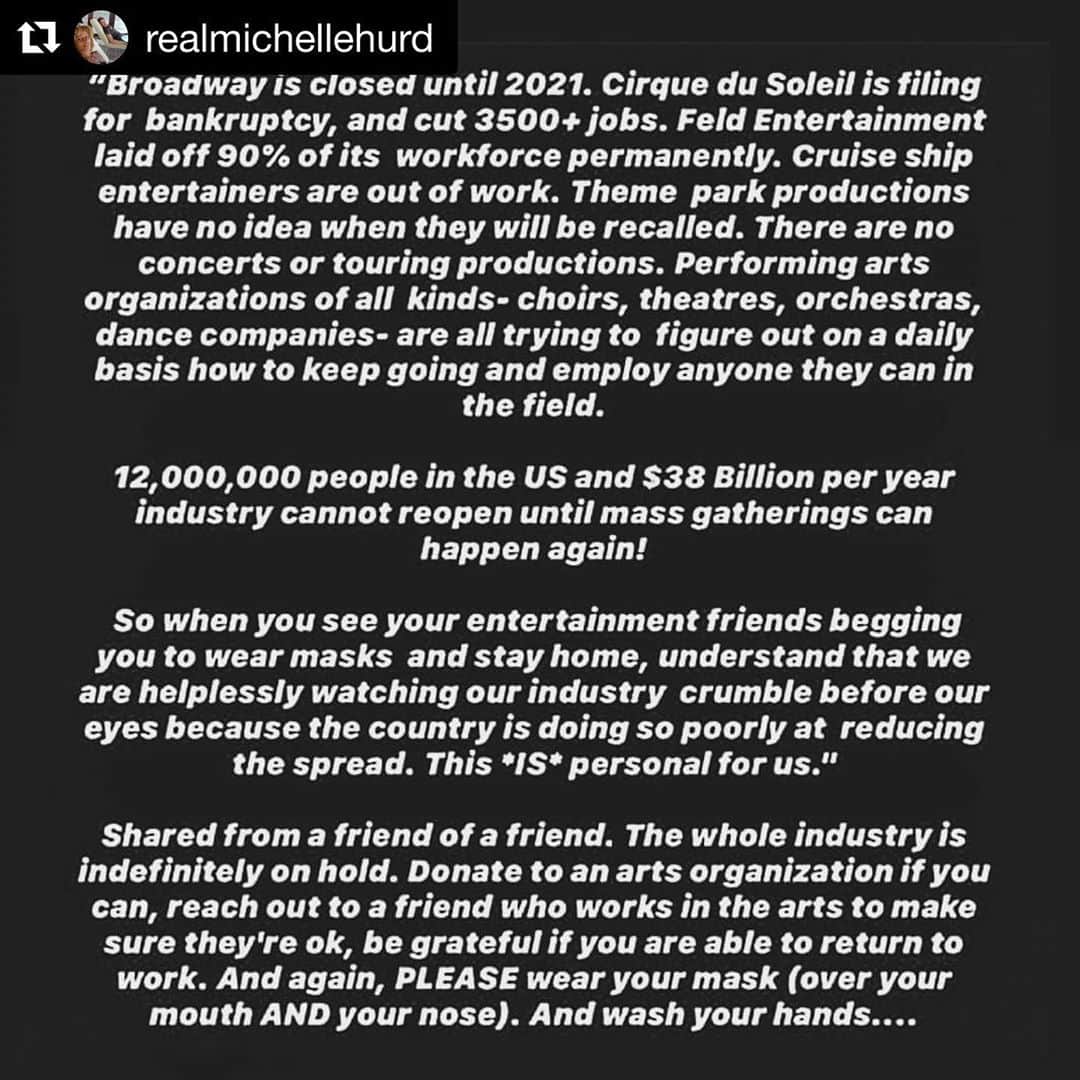 ジェリー・ライアンのインスタグラム：「Come on, people. Please. WEAR. A DAMN. MASK. #wereallinthistogether ❤️🙏🏻 #savethearts」