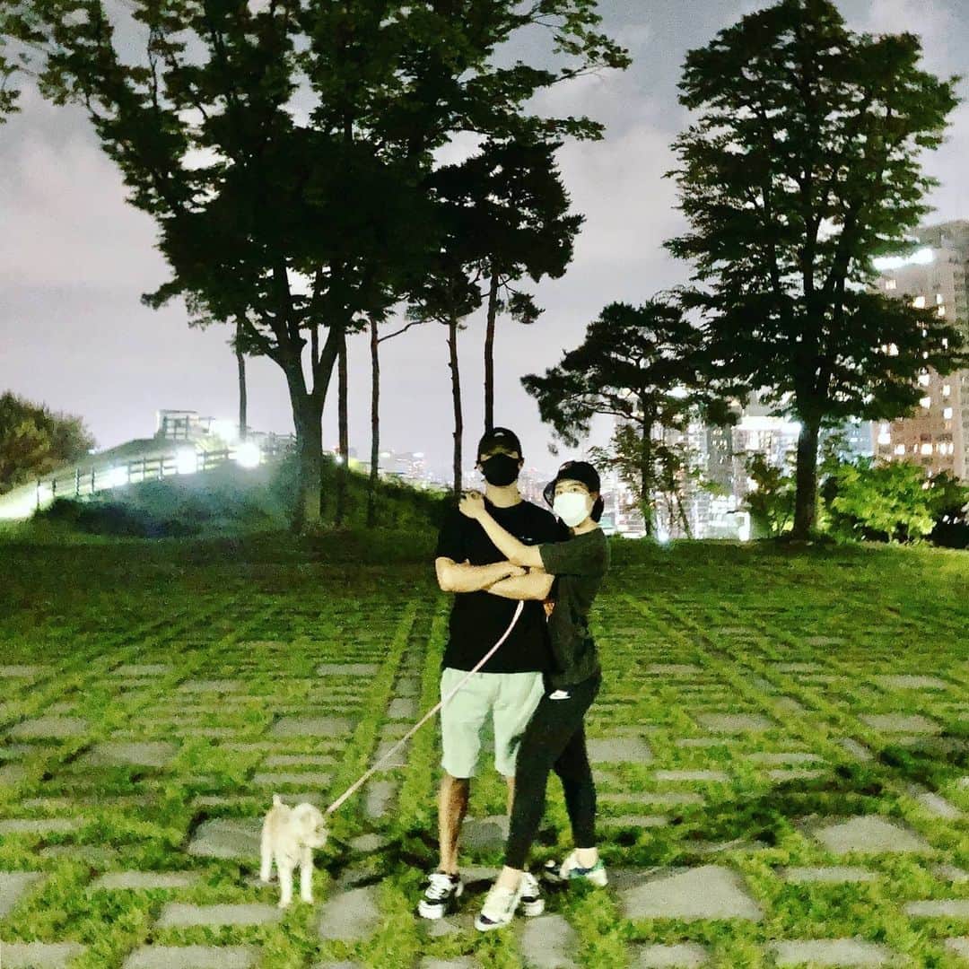 カンナム さんのインスタグラム写真 - (カンナム Instagram)「남산 위에 강북🐶 #staysafe」7月8日 14時54分 - kangkangnam