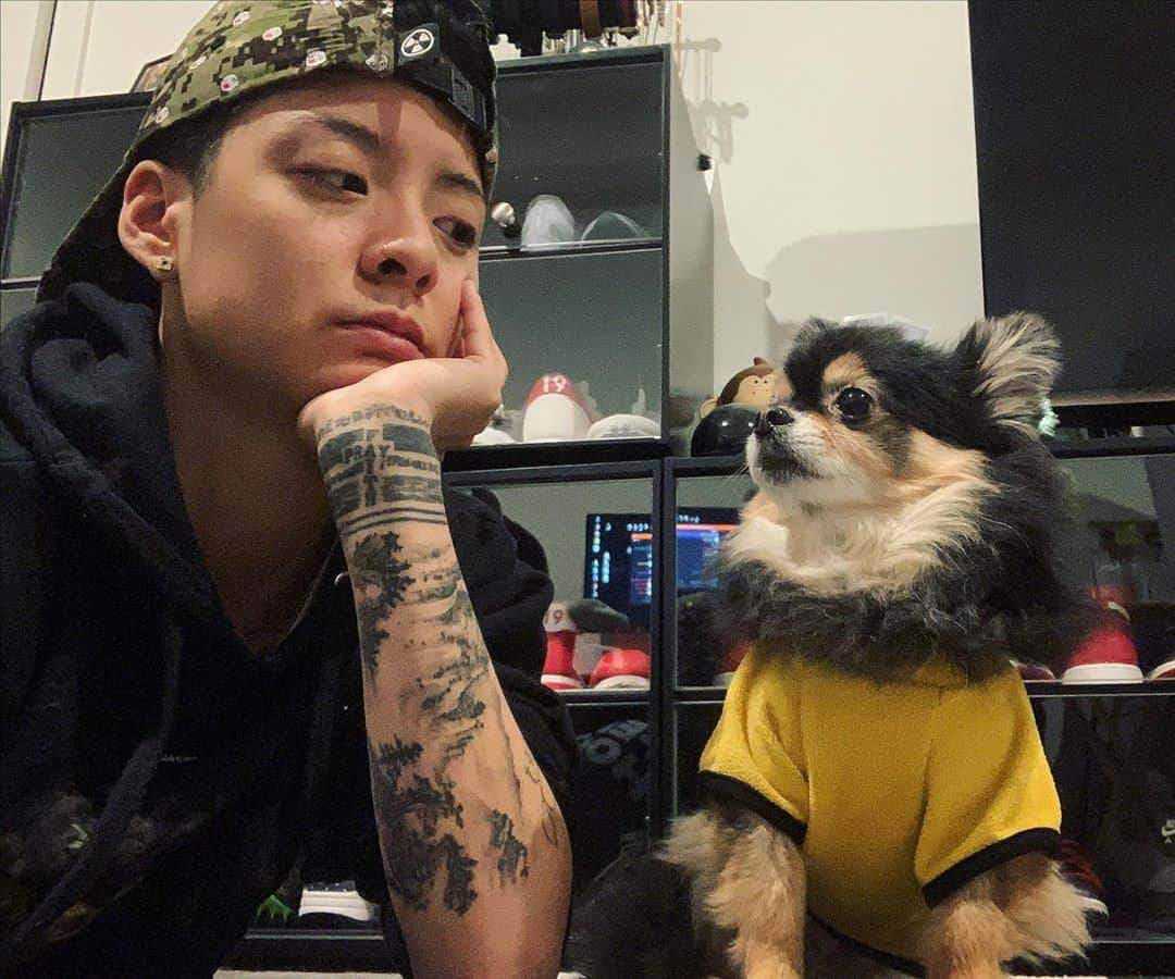 アンバー さんのインスタグラム写真 - (アンバー Instagram)「Happy Birthday Son💜 even though you’re 8, you will forever be a puppy 🐶 @jackjackandtuna」7月8日 15時03分 - amberliu