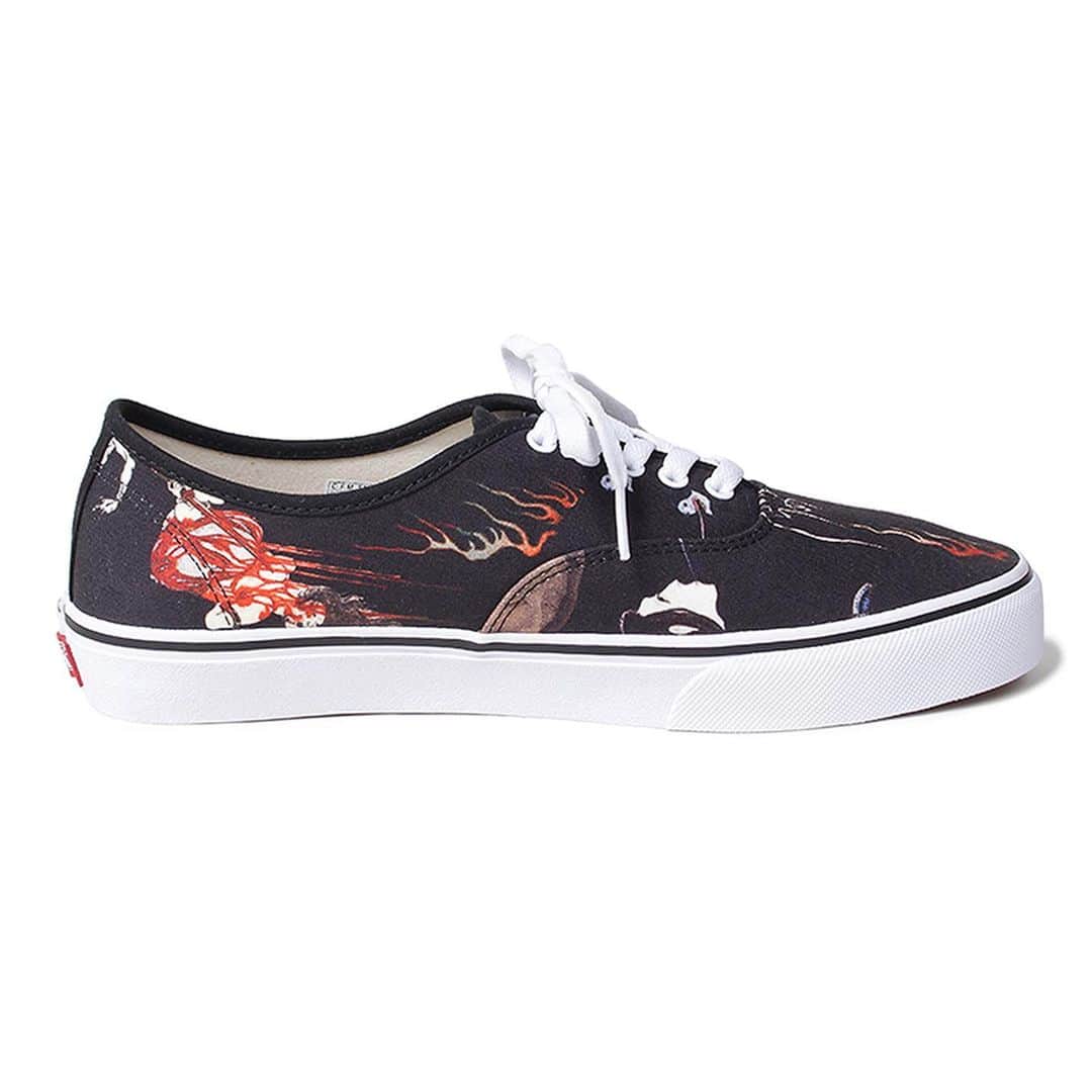 HYPEBEASTさんのインスタグラム写真 - (HYPEBEASTInstagram)「@hypebeastkicks: @vans has enlisted @wackomaria_guiltyparties for a striking iteration of its Authentics. Set against a clean black canvas foundation, WACKO MARIA has embellished artful prints of Japanese folklore on the classic silhouette. Depictions of flames, mythical spirits, monsters and bondage have been sporadically emblazoned throughout the uppers, complemented by crisp white laces and tonal top-stitching. The Japan-exclusive shoe will see a limited run of just 1,000 pairs, and will release at WACKO MARIA’s website on July 11 for $93 USD.⁠⠀ Photo: WACKO MARIA」7月8日 15時46分 - hypebeast