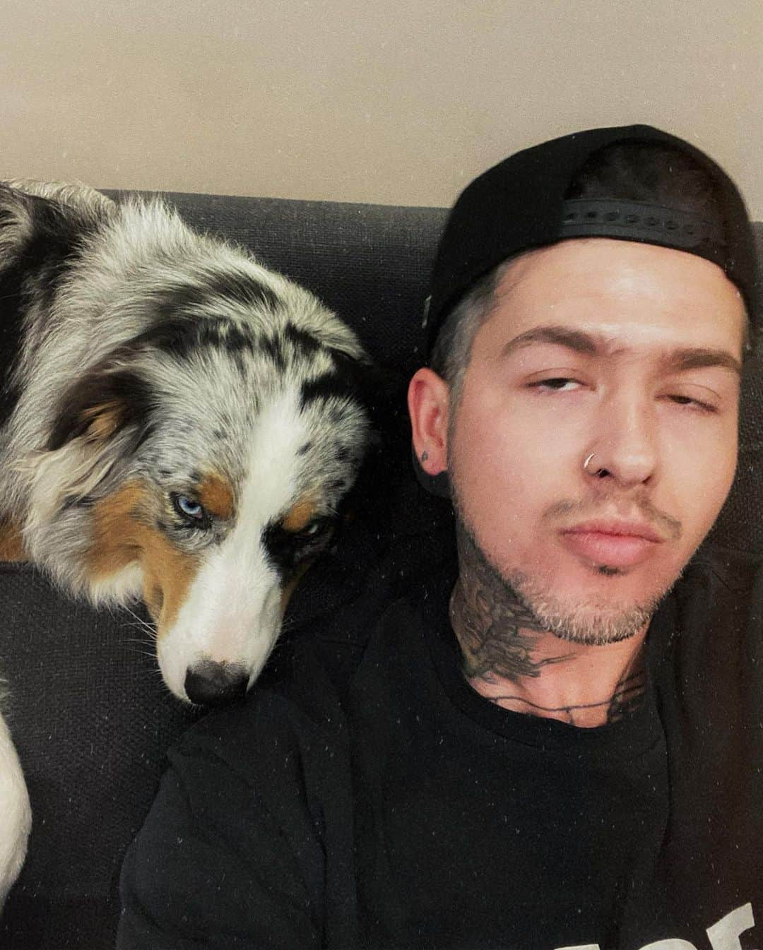 T・ミルズさんのインスタグラム写真 - (T・ミルズInstagram)「i have more gray hair than the dog」7月9日 2時25分 - travismills