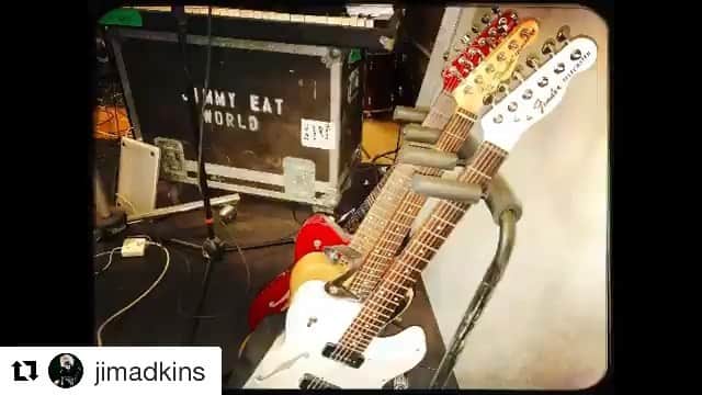 Jimmy Eat Worldのインスタグラム：「Seeing guitarists like Duane Dennison and John Reis play totally changed what I wanted to go for. This week (ish) is a playlist themed around some of the guitar playing that shifted me from metal to ... whatever it is I do now. Link in bio or, visit at the jimmy eat world Spotify artist playlist section. Word.」