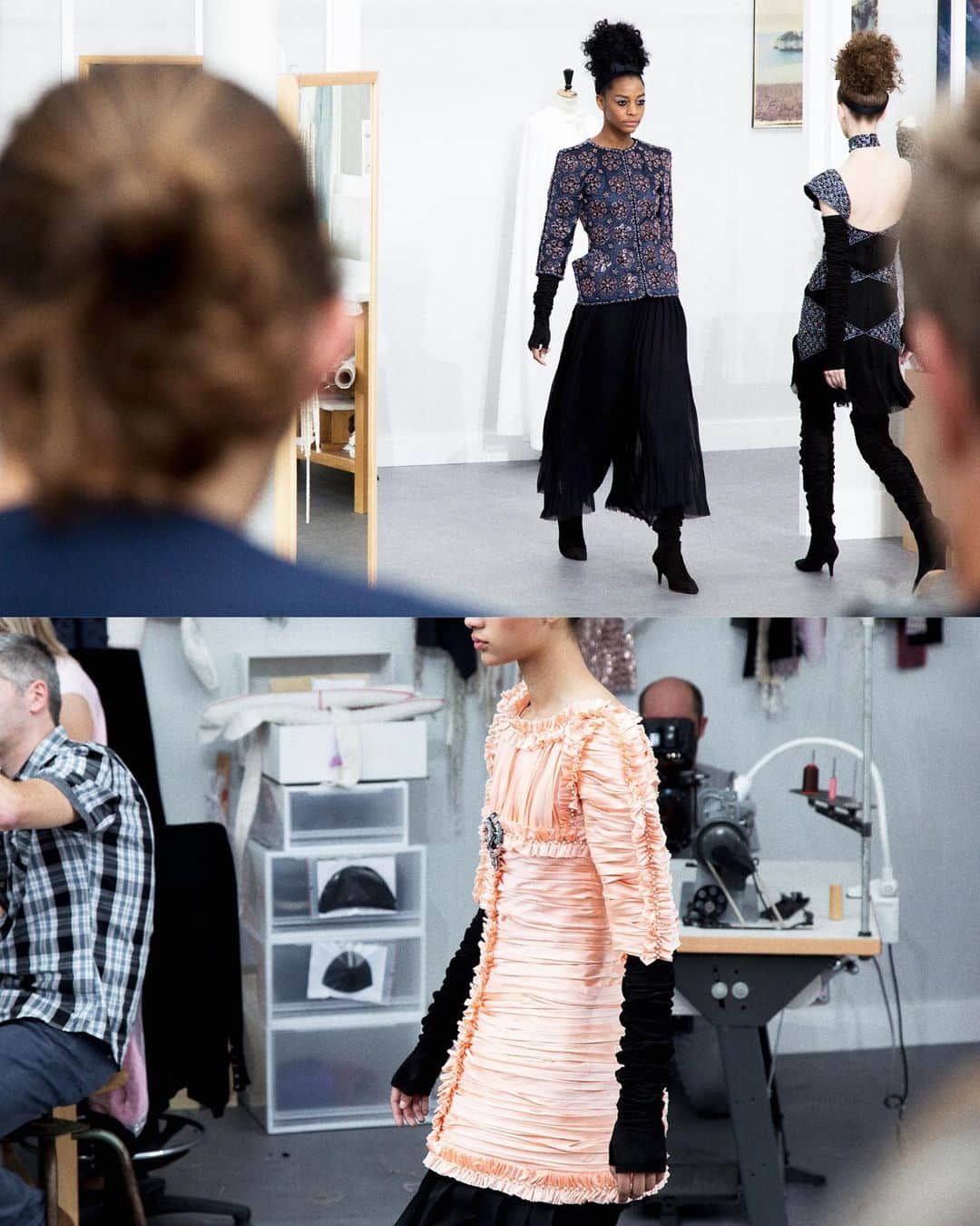 Carin Olssonさんのインスタグラム写真 - (Carin OlssonInstagram)「More memories from previous haute couture weeks: that time I was invited into the @chanelofficial atelier to see the making of these beautiful haute couture garments before they walked the runway. An experience I’ll never forget 🤍 #chanelhautecouture」7月8日 19時55分 - parisinfourmonths