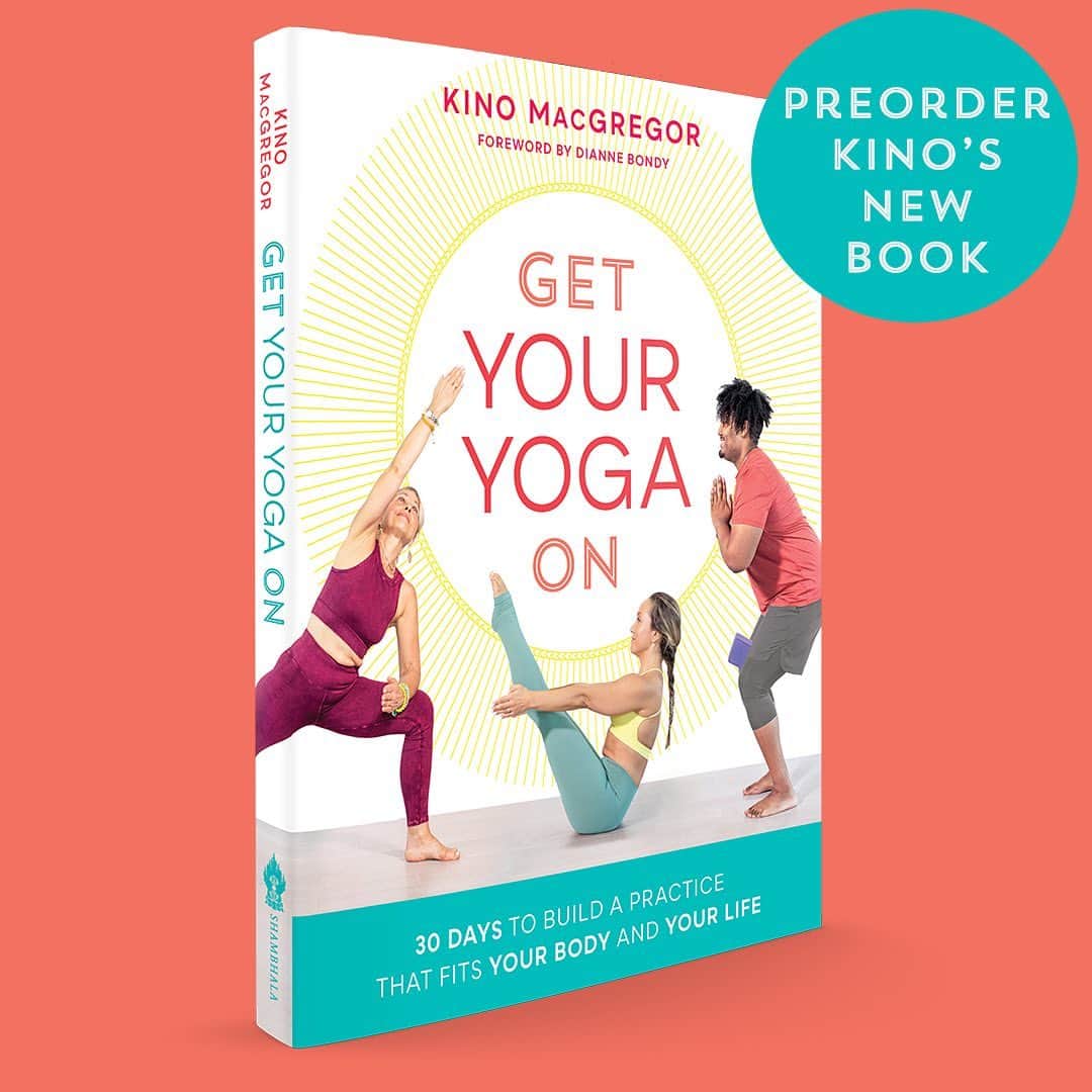 キノ・マクレガ―さんのインスタグラム写真 - (キノ・マクレガ―Instagram)「I am so excited to share my new book with you!!! I really feel like this is more than another yoga book. Get Your Yoga On is a paradigm-changing presentation of a traditional practice. Here you will find my work to truly make yoga accessible, inclusive and available to all regardless to size, shape, ethnicity or physical ability. It is not enough to say that yoga is for all. We, the teachers and leaders of the yoga community, must show that yoga is practiced and taught by people from all walks of life. Throughout these chapters you will see real yoga students that I hope you will personally identify with and whose beauty will inspire you to get on your mat and, well, get your yoga on! _ The book begins with a brief history of yoga that seeks to clearly link the contemporary practice of yoga to its origins in India’s ancient past. It is crucial that every yoga student acknowledges the debt that we each owe to the generations of yogis in India who have tended the sacred fire of this practice for centuries. _ Intro by @diannebondyyogaofficial  _ Preorder on Amazon and everywhere that books are sold! Kindle version is also available for preorder! _ Link in bio to preorder and support my new teachings. Let’s do this together! When you preorder you get a FREE gift too 🙏」7月8日 19時56分 - kinoyoga