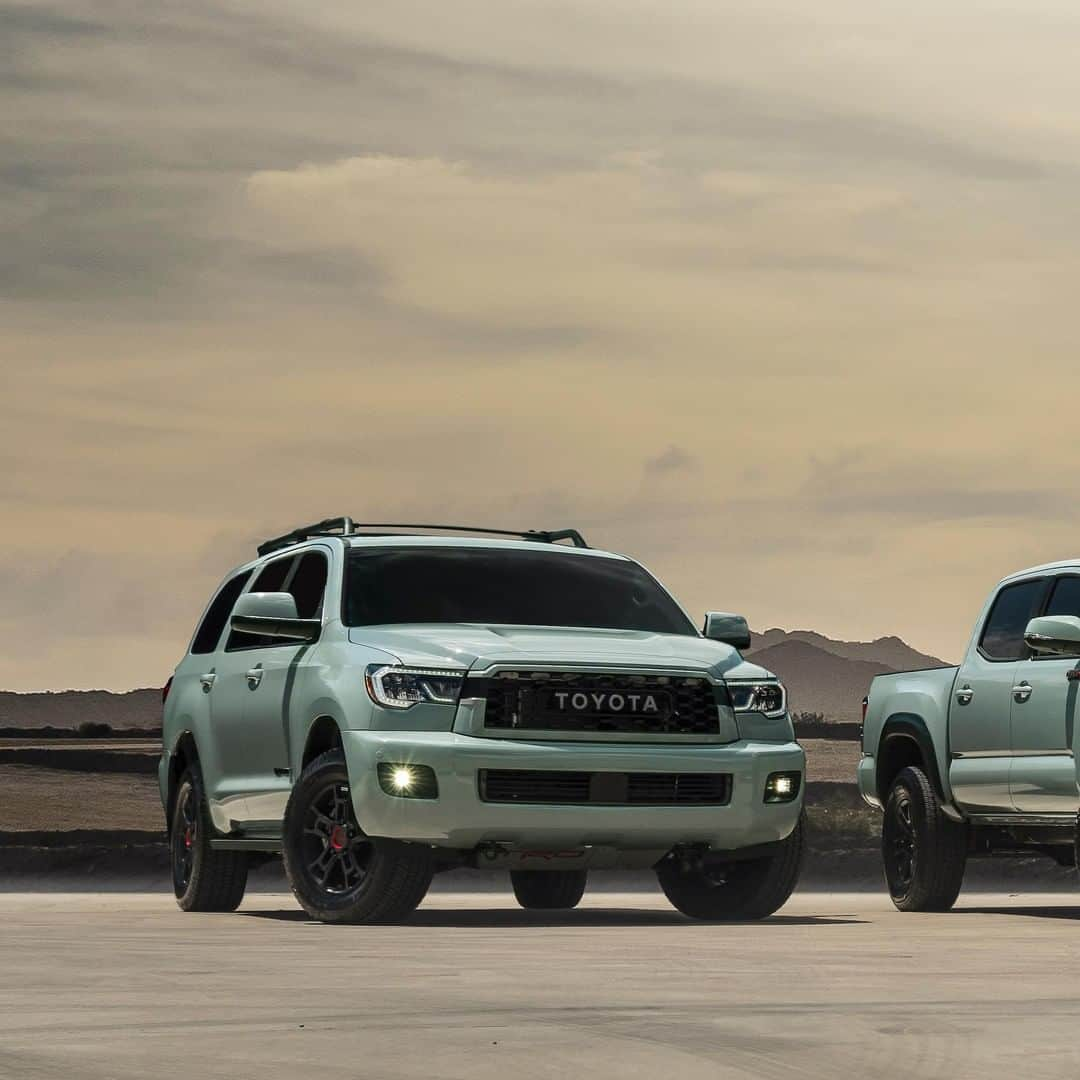 toyotausaさんのインスタグラム写真 - (toyotausaInstagram)「Stand out among the infinite frontier! 🌑🔭 The #TRD Pro lineup carries on the new color tradition with Lunar Rock for 2021! #Sequoia #LetsGoPlaces」7月8日 20時08分 - toyotausa