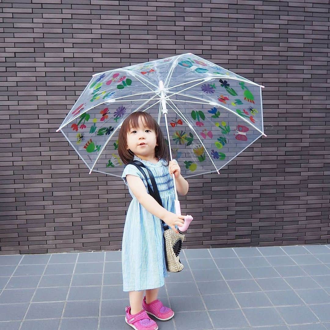 Kuboi Ayumiさんのインスタグラム写真 - (Kuboi AyumiInstagram)「飛ばされる〜！！！！  毎日雨で風も強くて…。﻿ まだ長女は小学校のひとり登下校に慣れていなくて、歩道橋で飛ばされそうになったこともあり﻿ 毎日お迎えに。﻿ ﻿ ﻿ 娘たちが持っている傘はお気に入りのニョッコ(@gnocco_jp)の傘。﻿ かわいいだけでなく、丈夫で風にも強いので、リピートしています。﻿ 傘をさしていてもまわりがしっかり見えるのであえてクリアベースの傘を選ぶことが多いです。﻿ ﻿ 大人サイズもあるので、姉妹リンクだけでなく親子リンクコーデもできちゃいますよ。﻿ ﻿ 最近なんでもお揃いでないとケンカになるので、今回はお揃い。﻿ 猫ちゃんの肉球がついているかわいい取っ手の部分だけ、ブルーとピンクでちょっとだけ違うものを。﻿ ﻿ ﻿ 12日までの期間限定ですが20％オフで商品がゲットできるので﻿ 気になる方はチェックしてみてくださいね。﻿ ﻿ ﻿ ﻿ #女の子ママ #親バカ部 #gnocco #ニョッコ #傘 #umbrella #リンクコーデ #ねこすたぐらむ﻿ #小学生ママ #rainyday #ねこすきさんと繋がりたい #猫好きさんと繋がりたい #梅雨 #こどものいる暮らし」7月8日 20時19分 - himekagami