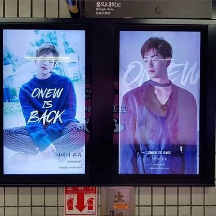 SHINeeさんのインスタグラム写真 - (SHINeeInstagram)「'Onew is back' subway ads by chinese mvp's ©onewheart」7月8日 20時30分 - shineeofficial