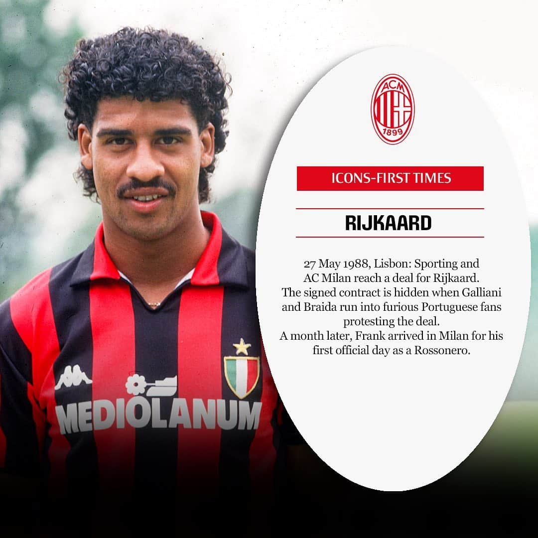 ACミランさんのインスタグラム写真 - (ACミランInstagram)「Pulling out every known trick in the book for a legendary midfielder: Frank Rijkaard 🌷🔴⚫ #SempreMilan」7月8日 21時17分 - acmilan