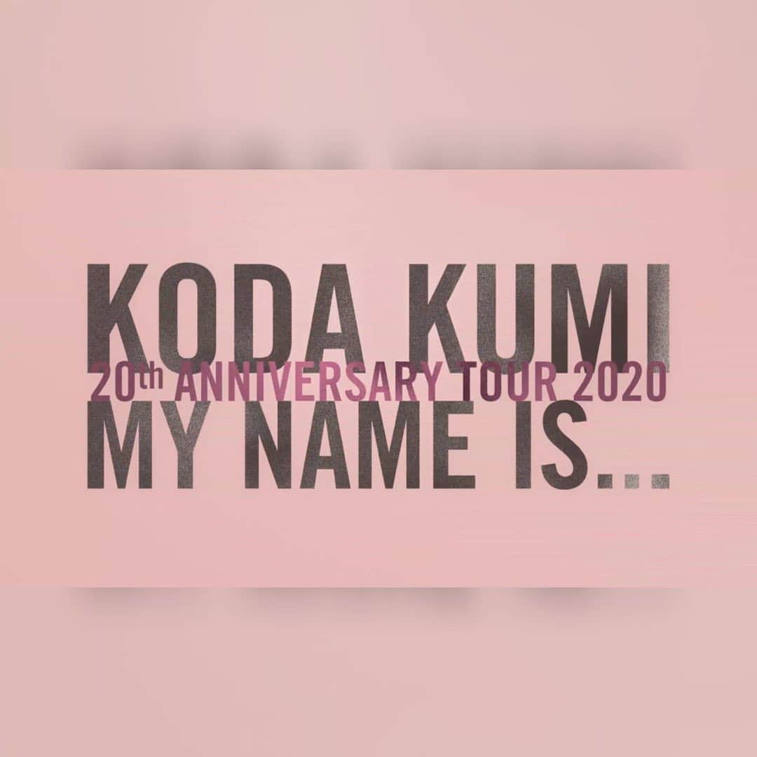 倖田來未さんのインスタグラム写真 - (倖田來未Instagram)「.﻿ ﻿ KODA KUMI 20th ANNIVERSARY TOUR 2020 ﻿ MY NAME IS... ﻿ ﻿ #倖田來未 #kodakumi」7月8日 21時25分 - kodakumi_official
