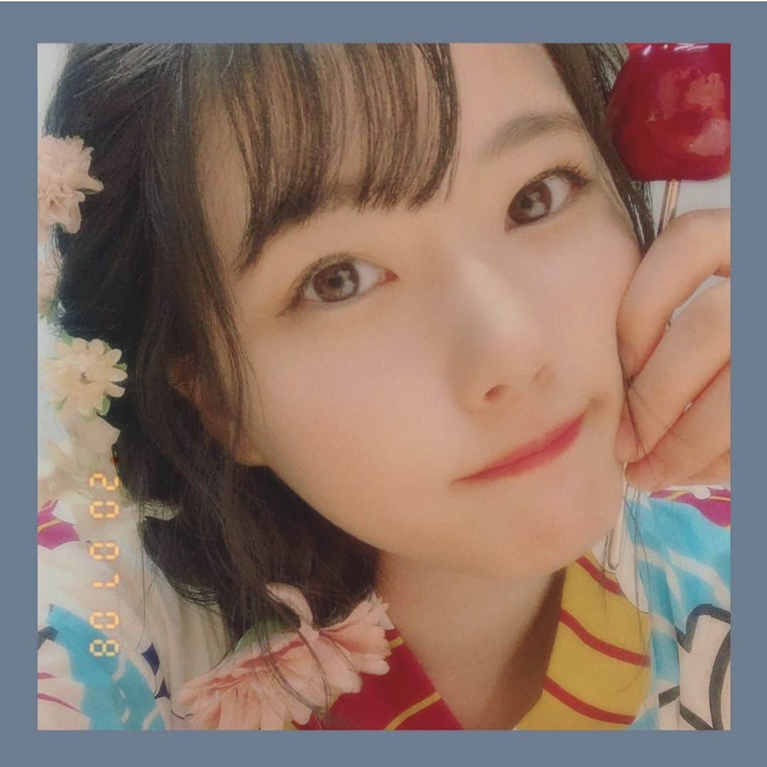 瀧野由美子さんのインスタグラム写真 - (瀧野由美子Instagram)「﻿ ﻿ 7月も宜しくお願いします 🍎﻿ ﻿ ﻿ ﻿ #STU48 #瀧野由美子﻿ #りんごあめ #浴衣 #7月﻿ #そして  #5th発売決定 #思い出せる恋をしよう﻿ #9月2日発売 #お待たせしました」7月8日 22時11分 - yumiko_anko